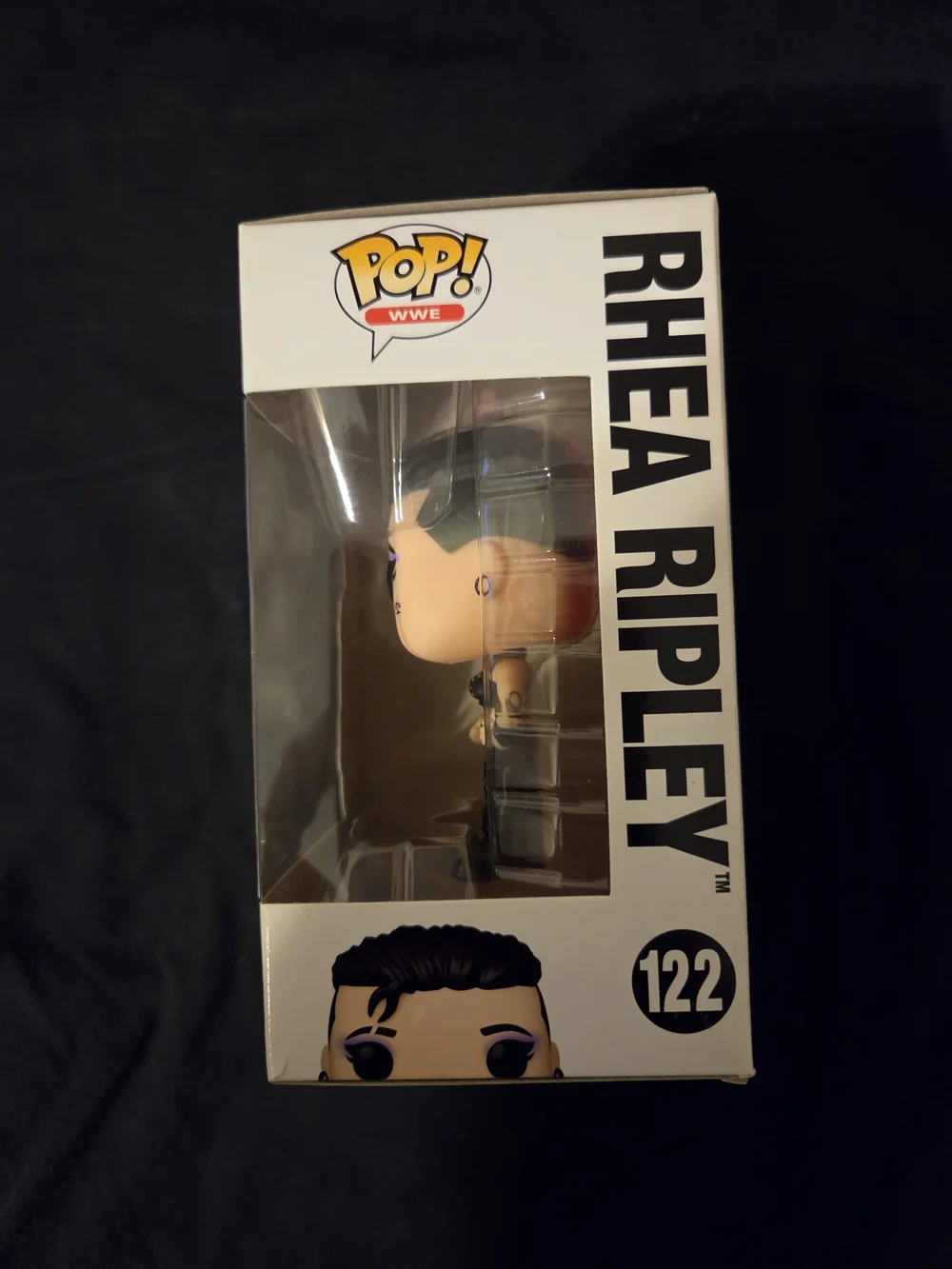 Funko Pop! WWE Rhea Ripley #122 Vinyl Figure - Black & Purple - Picture 4 of 5